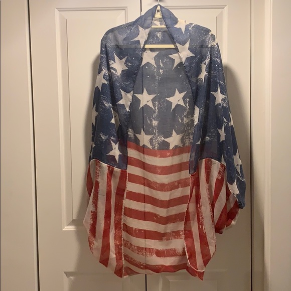 Mossimo Supply Co. Sweaters - American Flag Shaw / Sweater